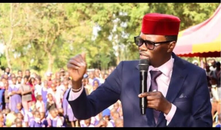 CS Nakhumicha forced to cut her speech after angry protesters surrounded MP Barasa over the Finance Bill vote