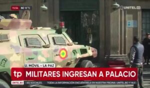 Military storm the Bolivia presidential palace in an apparent coup attempt