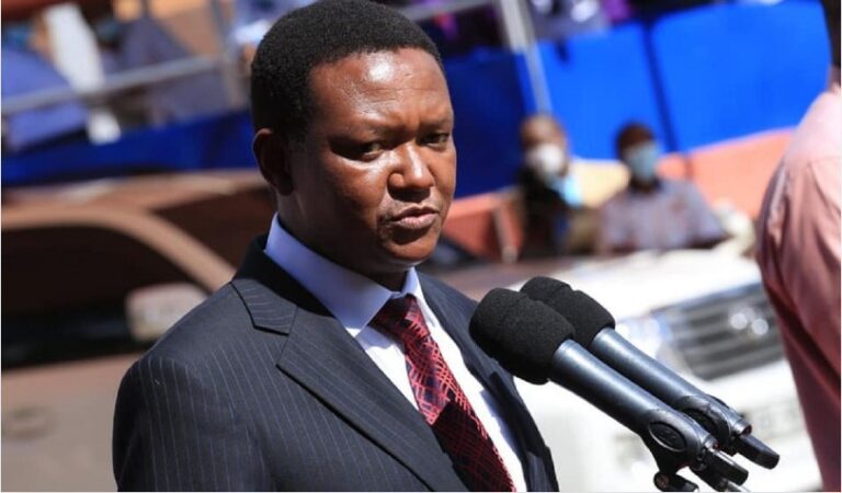 'Blood of police officer who lost his arms is on you' CS Mutua to protesters