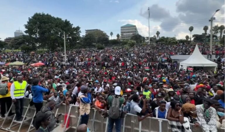 Thousands of Gen Zs turn up for a memorial concert in honour of lives lost in protests