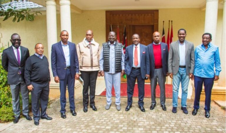 Raila meets Kalonzo, Kioni, Gideon Moi and other Azimio leaders