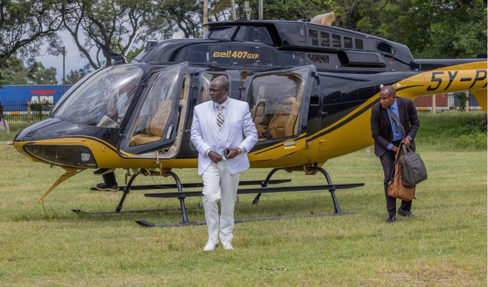 Ruto reveals the number of choppers DP Gachagua has access to