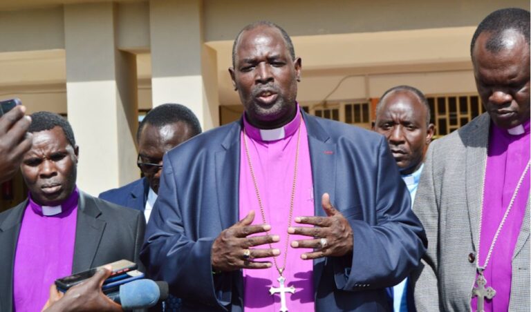 ACK Archbishop Ole Sapit calls on the youth to stop protests and give Ruto time