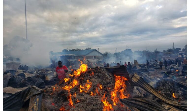 Early morning fire at Toi market claims four lives including a child