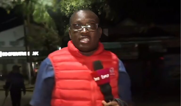Police attack journalist on live TV while dispersing Mathira residents after Gachagua impeachment