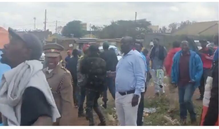 Kiambu residents heckle as Deputy County Commissioner as he read Ruto's Mashujaa speech