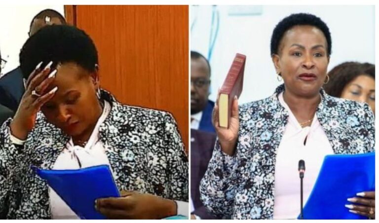 Governor Wavinya on spot for reading the wrong oath during Senate grilling