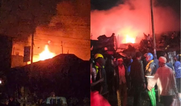 6 dead, 16 people injured as fire razes down houses in Nairobi