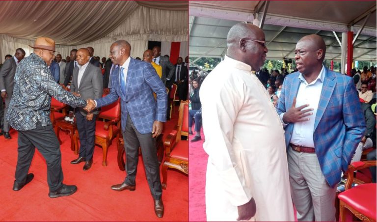 Uhuru, Ex-DP Gachagua recognised with loud cheers in front of Ruto