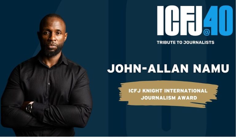 Investigative Journalist Allan Namu wins international award
