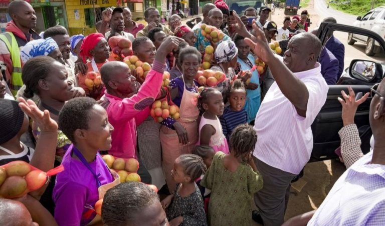 Former Interior CS Fred Matiang'i spotted interacting with residents in Kitui