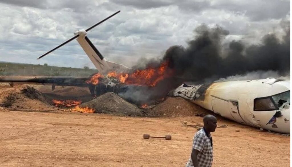 Kenyan plane crash near Mogadishu Somalia