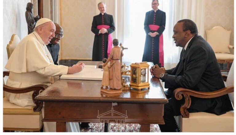 Uhuru Kenyatta recounts how Pope Francis kicked him out of his office