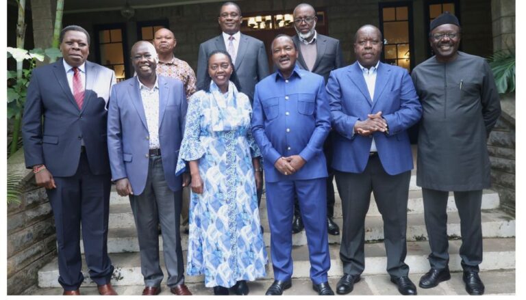 Former Deputy President Rigathi Gachagua on Tuesday, April 27, welcomed former Interior Cabinet Secretary Fred Matiang'i into his team.