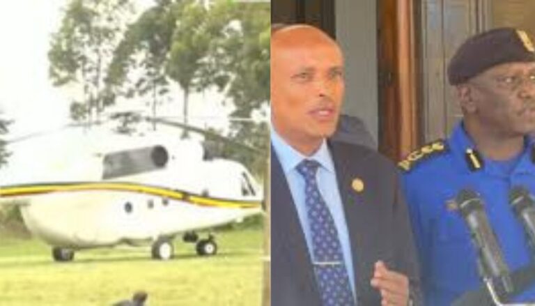 IG Kanja, DCI Boss Amin forced to remain in chopper for an hour after residents chase police