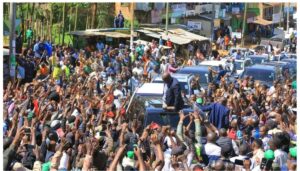 Large crowds turn out for Fred Matiang’i first public rally