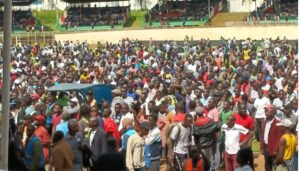 Mammoth crowd forces Matiang'i to move rally to Gusii stadium
