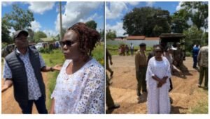 There was drama in Meru County on Sunday, May 11, as former Governor Kawira Mwangaza was embroiled in a heated confrontation with police officers.