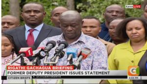 Former Deputy President Rigathi Gachagua has claimed that there was a sinister plan to poison him on Sunday, May 18.
