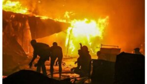 Six people killed on the spot while 20 others suffered severe injuries after a fire incident occurred on Saturday morning, May 24, in Makina, Kibera.