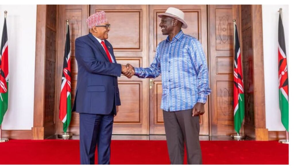 President William Ruto on Friday, May 30, hosted Somaliland President Abdirahman Mohamed Abdillahi (Irro) at State House, Nairobi.