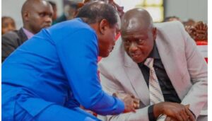 Professor Makau Mutua has opined that former Deputy President Rigathi Gachagua and Wiper leader Kalonzo Musyoka will soon fall out politically.