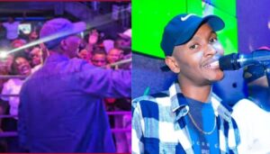 Samidoh forced to take part in controversial anti-Ruto phrase during live show in UK