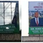 Gachagua’s DCP Party billboard vandalized in Nairobi