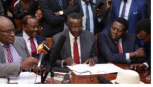 Former CJ David Maraga joins senior lawyers to represent software developer Rose Njeri at Milimani Court.