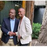 Police Constable Samuel Ndirangu Muchoki—popularly known as Samidoh meets former Interior Cabinet Secretary Fred Matiang’i in US.