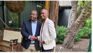 Police Constable Samuel Ndirangu Muchoki—popularly known as Samidoh meets former Interior Cabinet Secretary Fred Matiang’i in US.