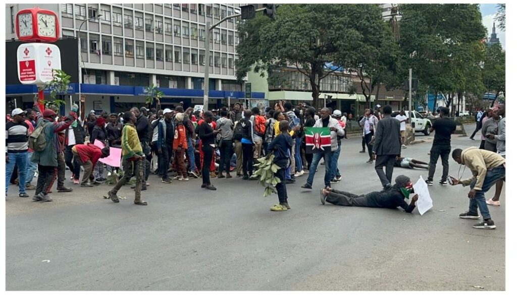 Protests break out in Nairobi CBD with calls for DIG Lagat to resign over Albert Ojwang murder