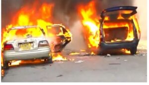 Interior Cabinet Secretary Kipchumba Murkomen has issued a stern warning after two vehicles were burnt in Nairobi CBD on Thursday during protests over the death of Albert Ojwang.