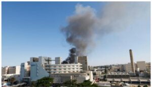 A hospital in Beersheba in southern Israel has been hit after Iran launched a wave of missiles overnight.