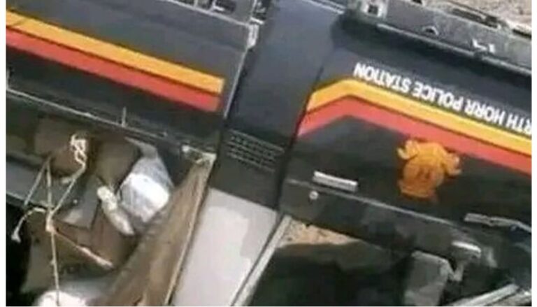 Four police officers died following a tragic road accident that occurred on Sunday evening along the Garissa Highway.