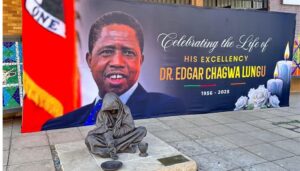A South African court has halted plans to bury former Zambian President Edgar Lungu at a private ceremony just as it was about to start.