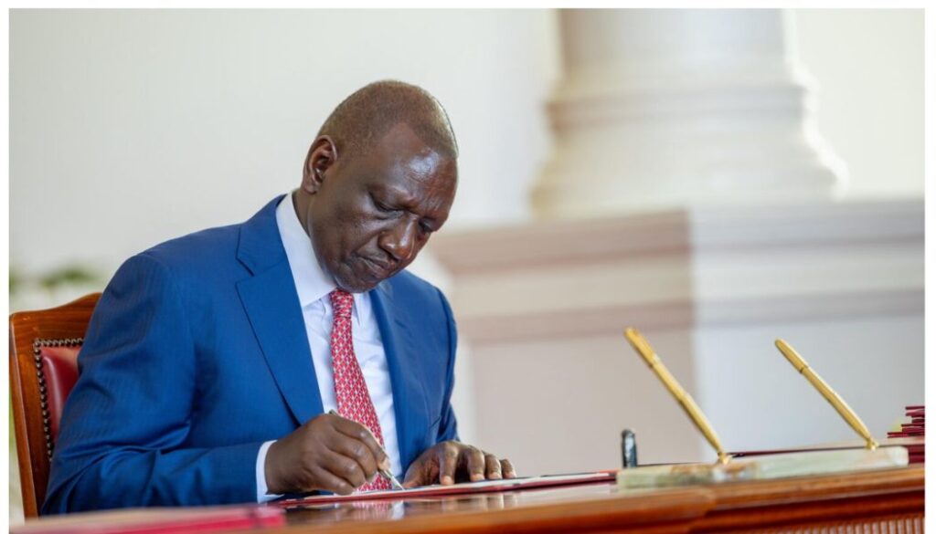 President William Ruto has officially signed the Finance Bill 2025 into law, just days after it was passed by the National Assembly.