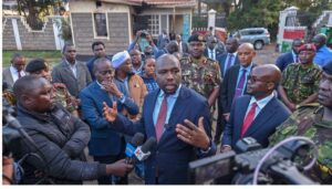 Interior Cabinet Secretary Kipchumba Murkomen was on Thursday, June 26, heckled after he ordered police officers to shoot any person who attempts to storm a police station. 