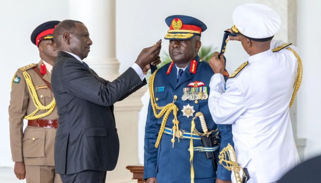 President William Ruto has made a raft of senior promotions and appointments within the Kenya Defence Forces (KDF).