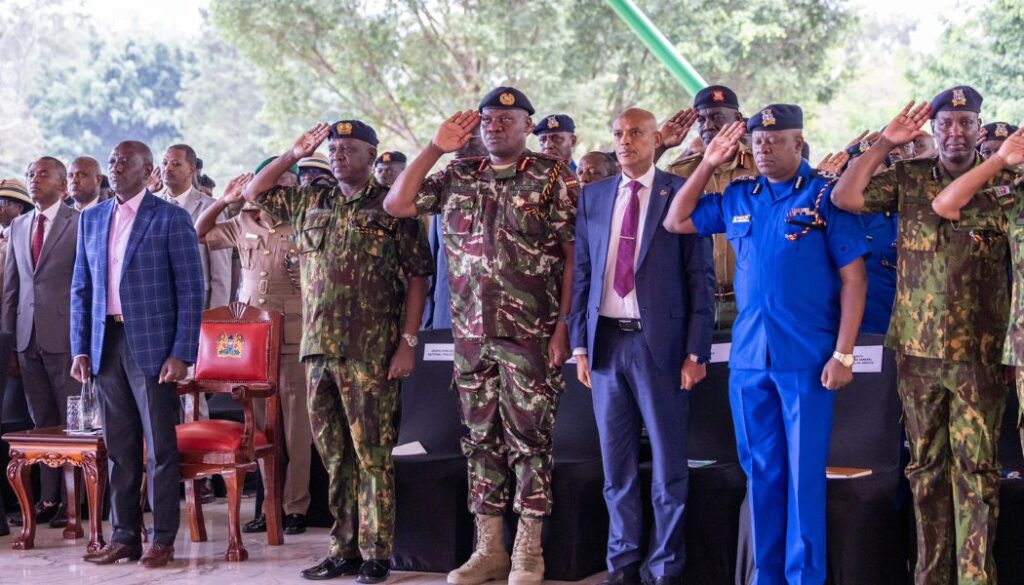 President William Ruto hosted Security Chiefs and National Govt Administration officers at State House after protests