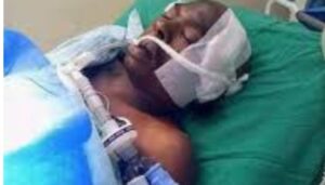 Boniface Kariuki, the hawker who was shot in the head at close range by a police office still has bullet fragments lodged in his brain.