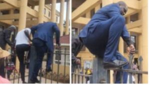 Activists scale Milimani Law Courts fence after being locked out
