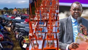 Kapseret MP Oscar Sudi has revealed that he and his friends raised Ksh45 million to purchase essential goods for distribution across the constituency.