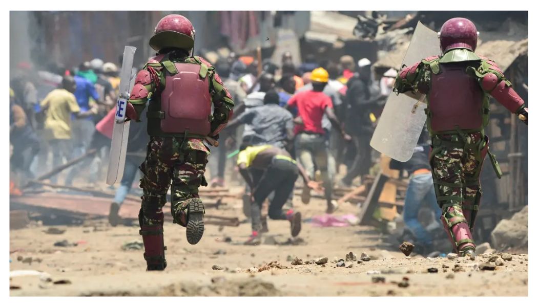 Police officers in Mombasa have arrested two human rights activists who were attempting to stop an ongoing Finance Bill public participation process.