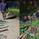 A police officer was apprehended on Sunday, June 8, alongside two other suspects for allegedly vandalising infrastructure in Nairobi.