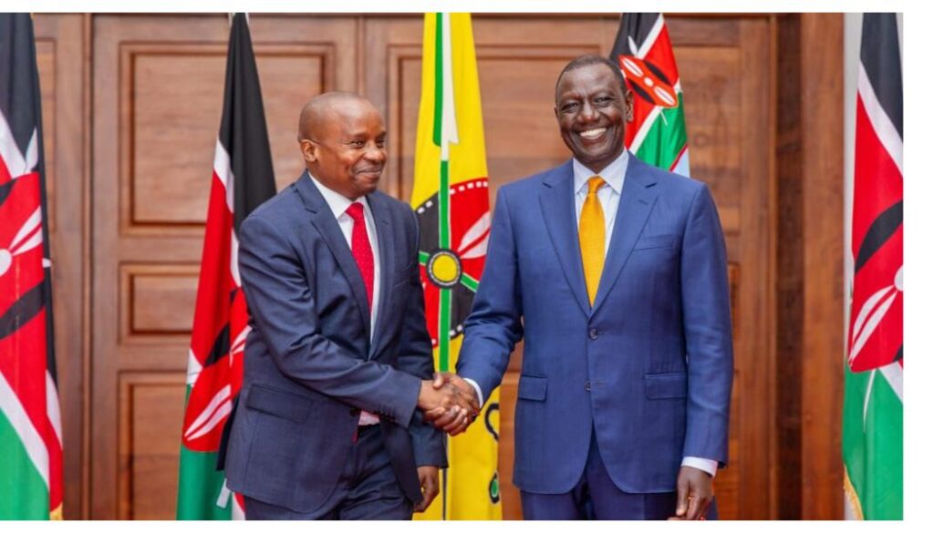 Cherargei recommended that the President fire CS Kipchumba Murkomen and replace him with Deputy President Kithure Kindiki.