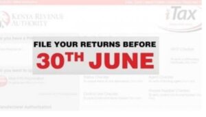 The Kenya Revenue Authority (KRA) has extended the deadline for filing tax returns by 24 hours, following technical issues experienced on Monday, June 30.