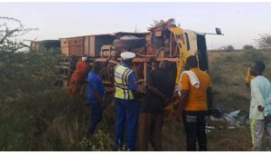 A teacher died and several pupils sustained injuries following a tragic road accident on Thursday, July 3, along the Taita Taveta-Mombasa highway in the Maasai area.