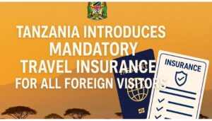 Tanzania introduces Ksh5,700 for mandatory travel insurance fee for all visitors starting January 2026.