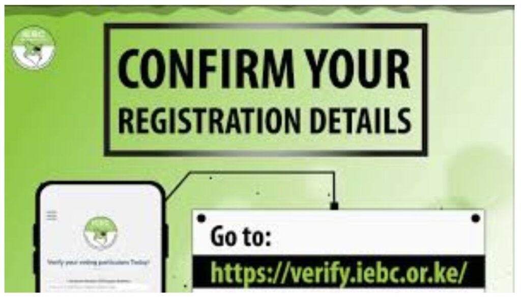 The Independent Electoral and Boundaries Commission (IEBC) has opened the voter verification portal to the public.